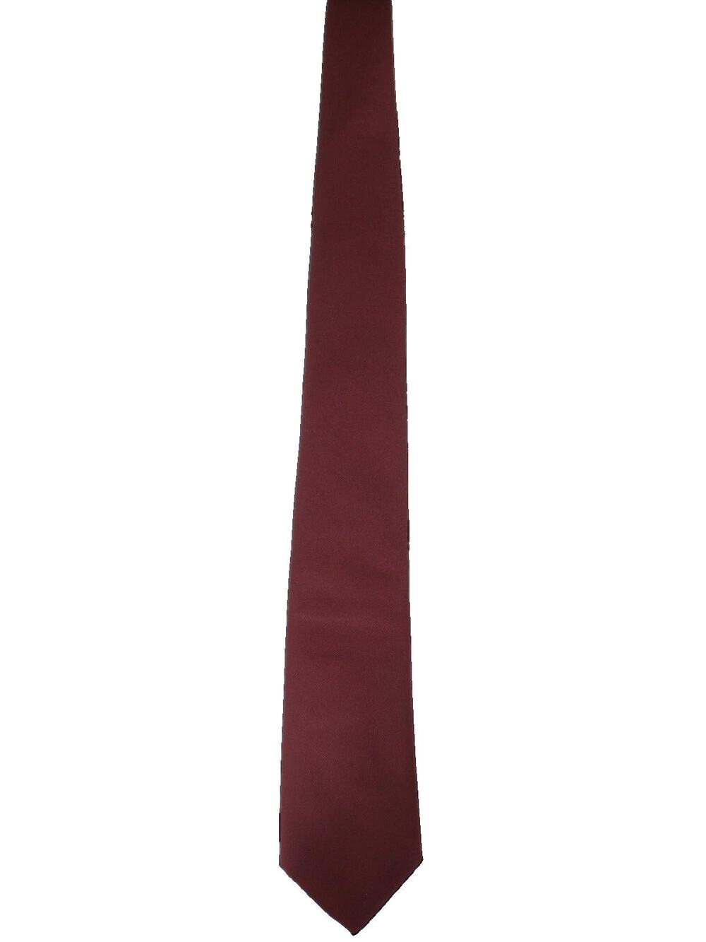 Vintage 80s Cavalier Men’s Wine Red Burgundy Polyester Necktie 58”